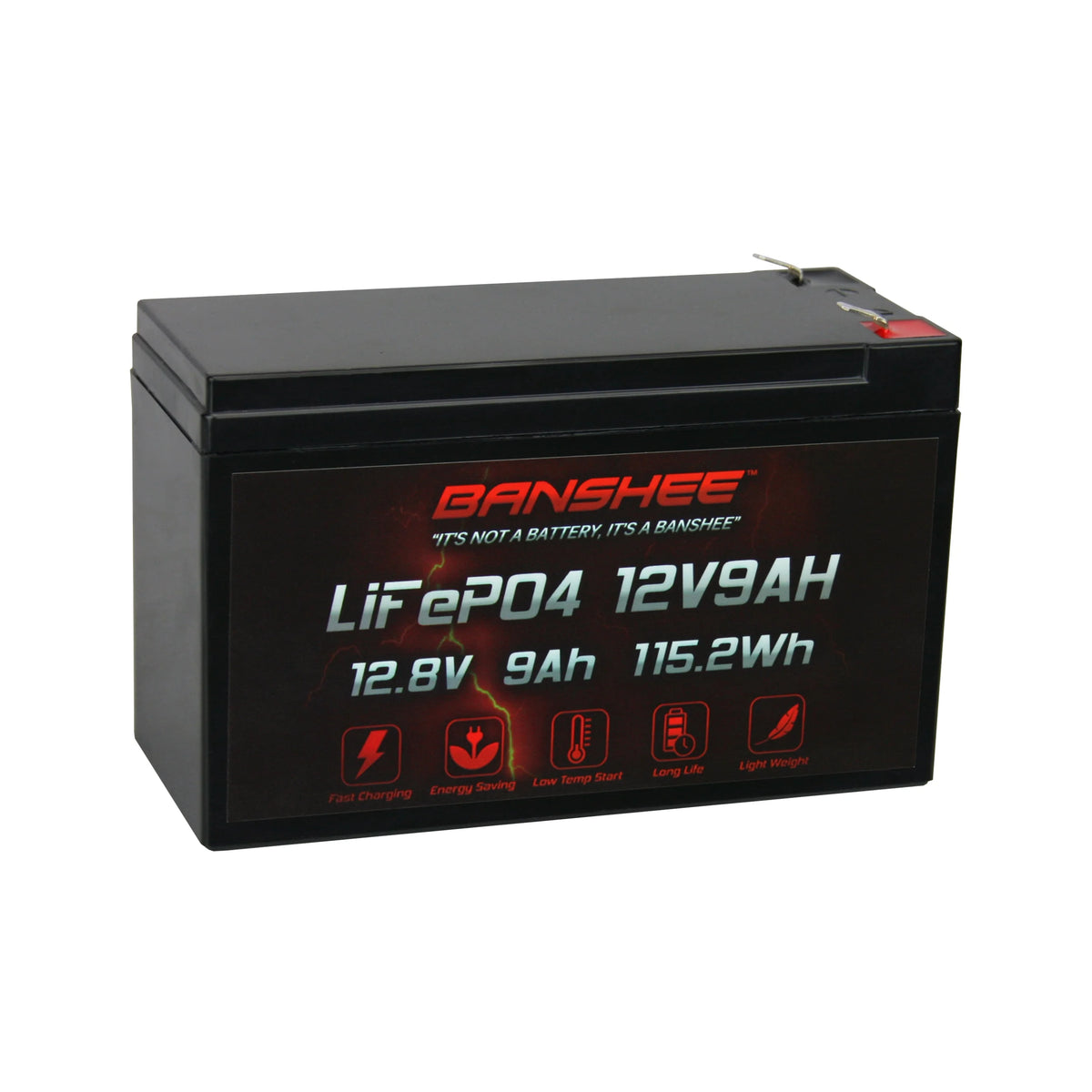 12 Volt 9AH Rechargeable Lithium ion Battery E702