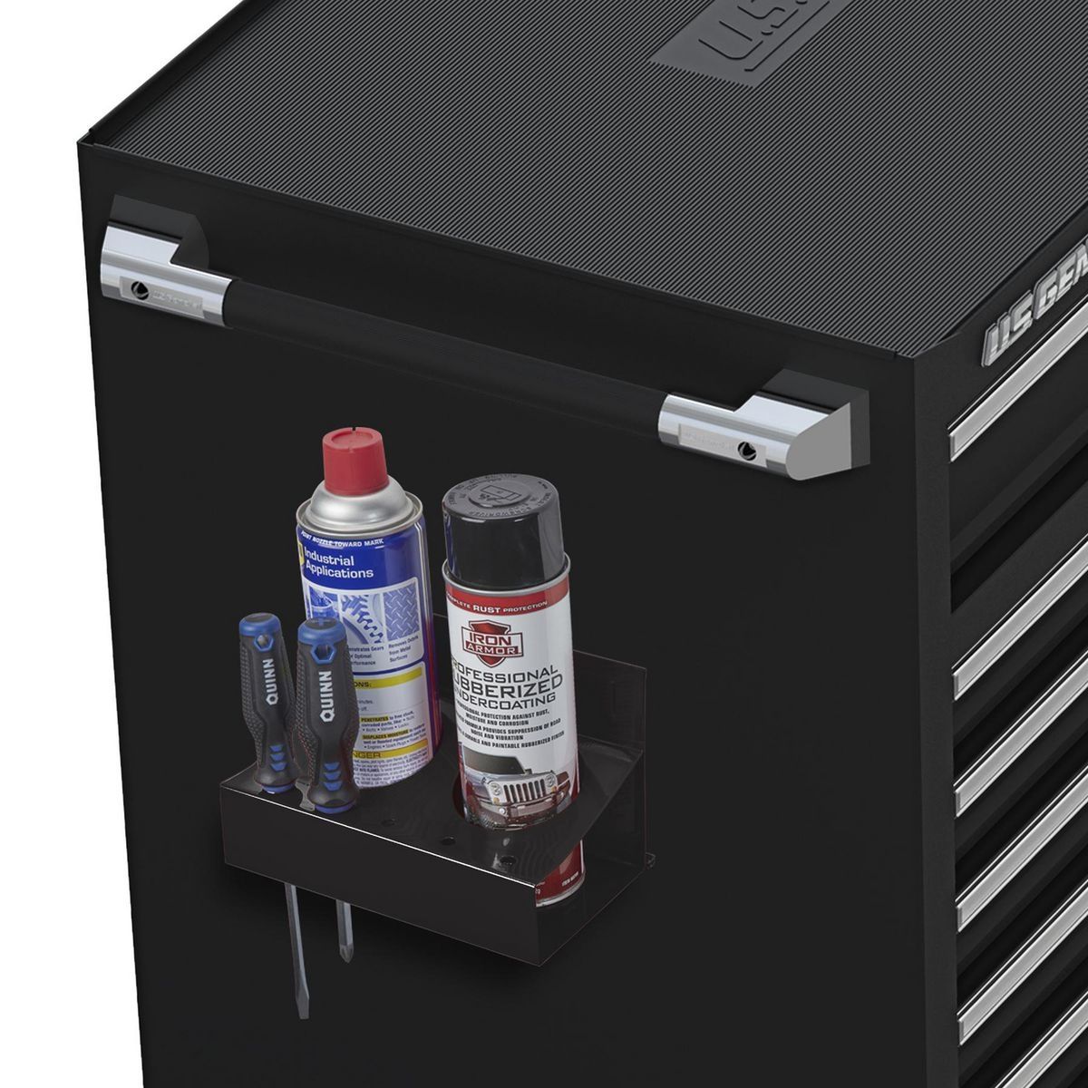 Magnetic Spray Can and Screwdriver Holder W25056