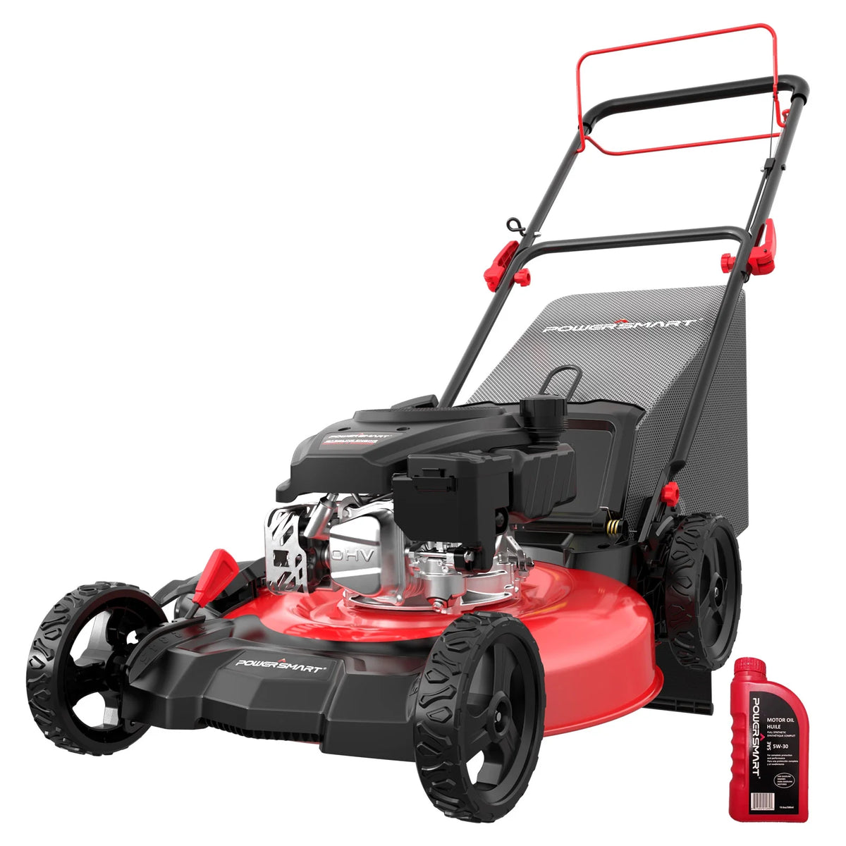 Gas Lawn Mower, 170cc Self-Propelled, 21 inches Cutting Blade M37334