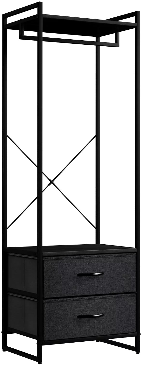 Clothing Rack with Drawers X109