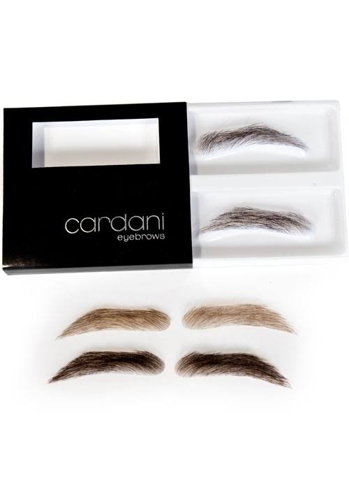 Fake Eyebrows Human Hair Stick on Brownish Black R17048