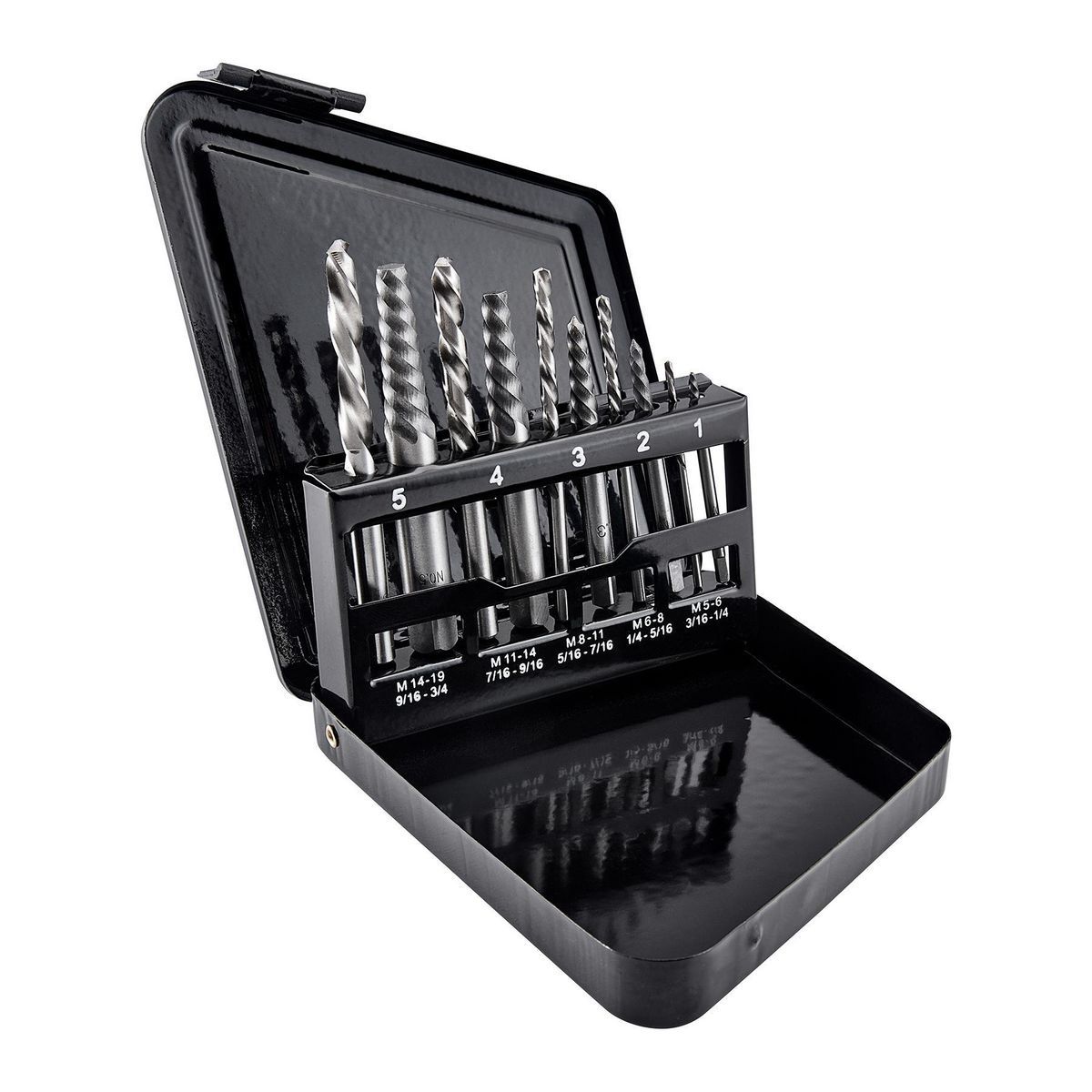 Screw Extractor and Left-Hand Drill Bit Combo Set, 10-Piece C3848