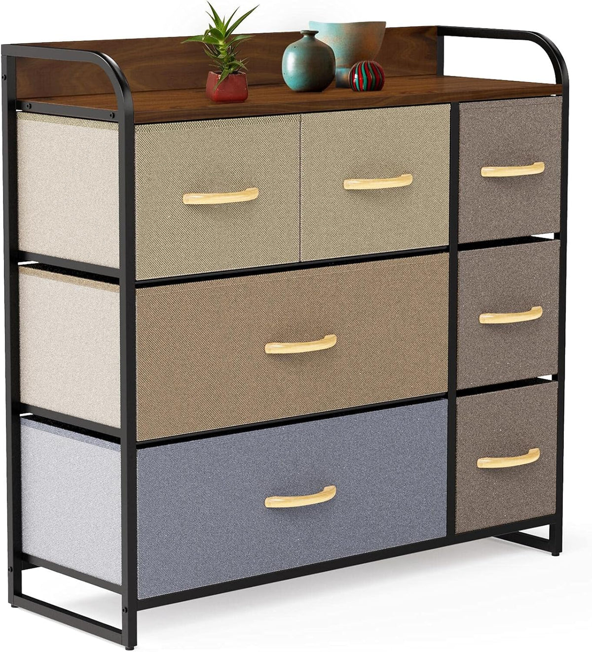 Brown 7 Drawer Dresser K252