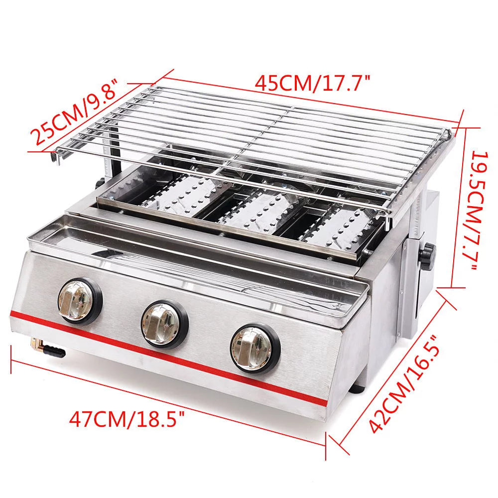 Portable Smokeless Gas Grill T402