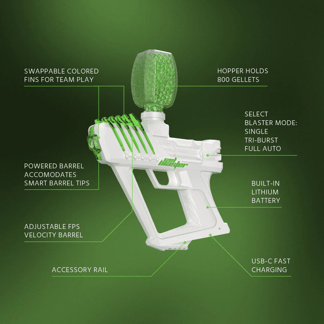 Electric Green Gel Blaster with Gellet Pack L946