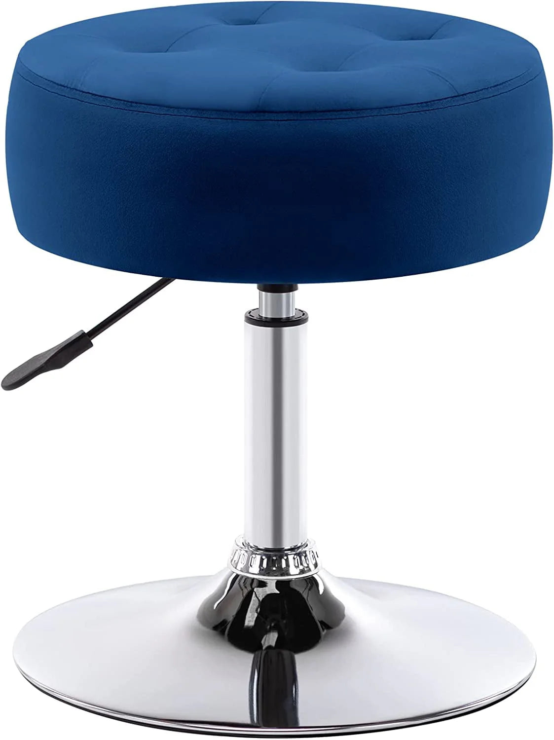 White Swivel PU Leather Vanity Stool W71068