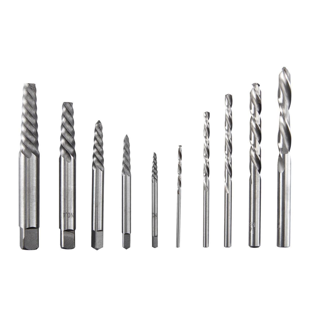 Screw Extractor and Left-Hand Drill Bit Combo Set, 10-Piece C3848