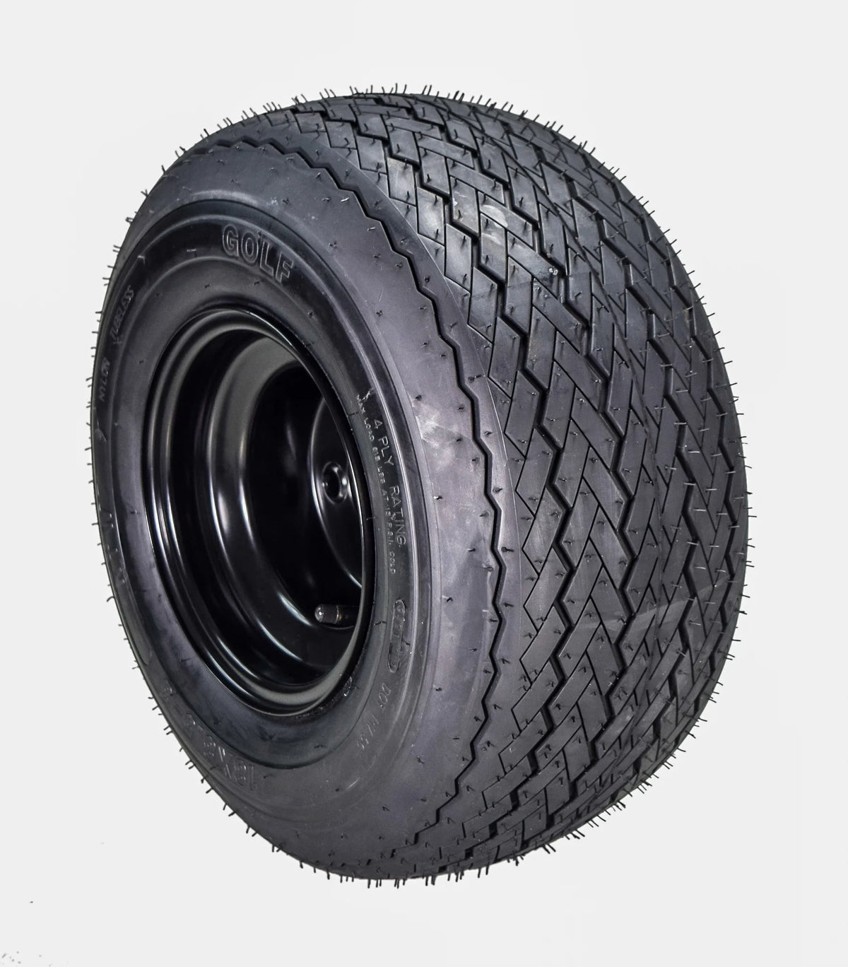 18x8.5-8 Golf Cart Tires & Black Wheels Set of 4 A72372