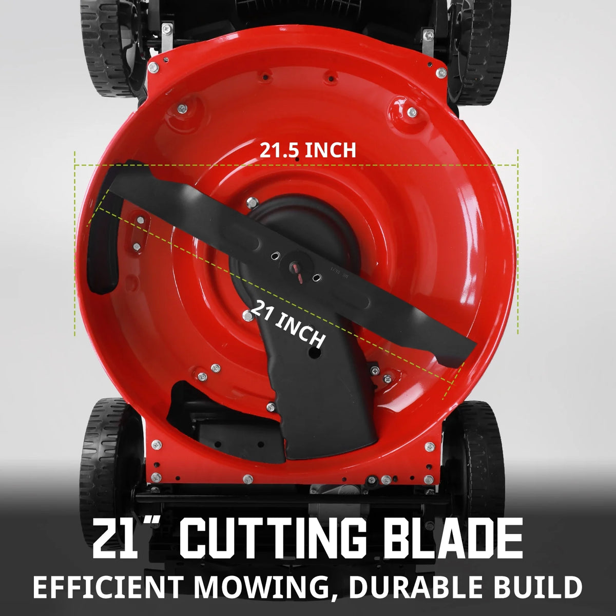 Gas Lawn Mower, 170cc Self-Propelled, 21 inches Cutting Blade M37334