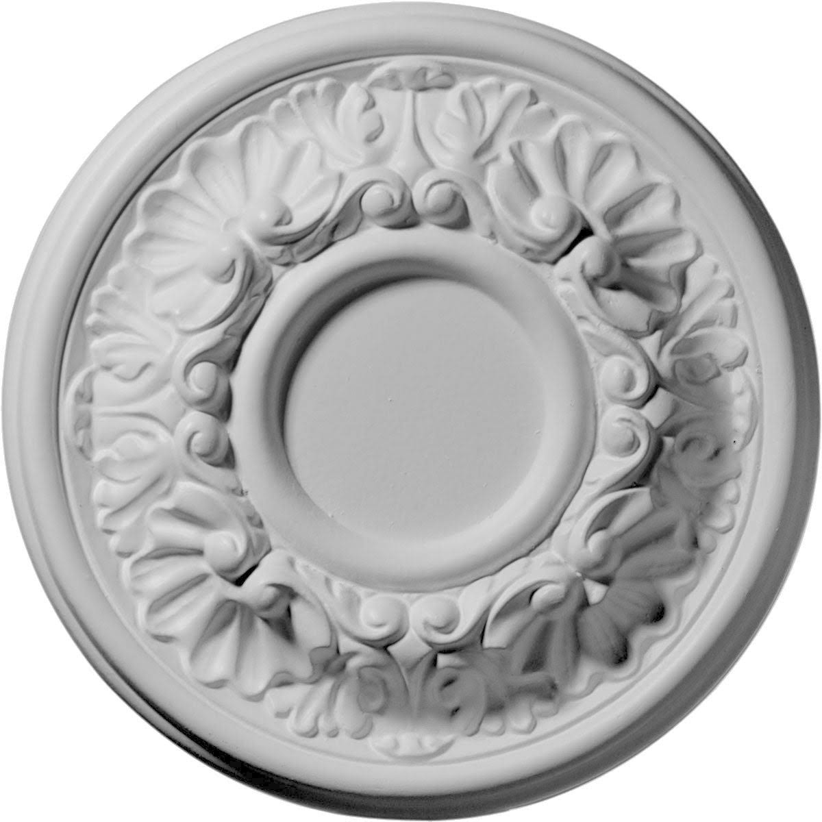 Hand-Painted Black Ceiling Medallion N85955