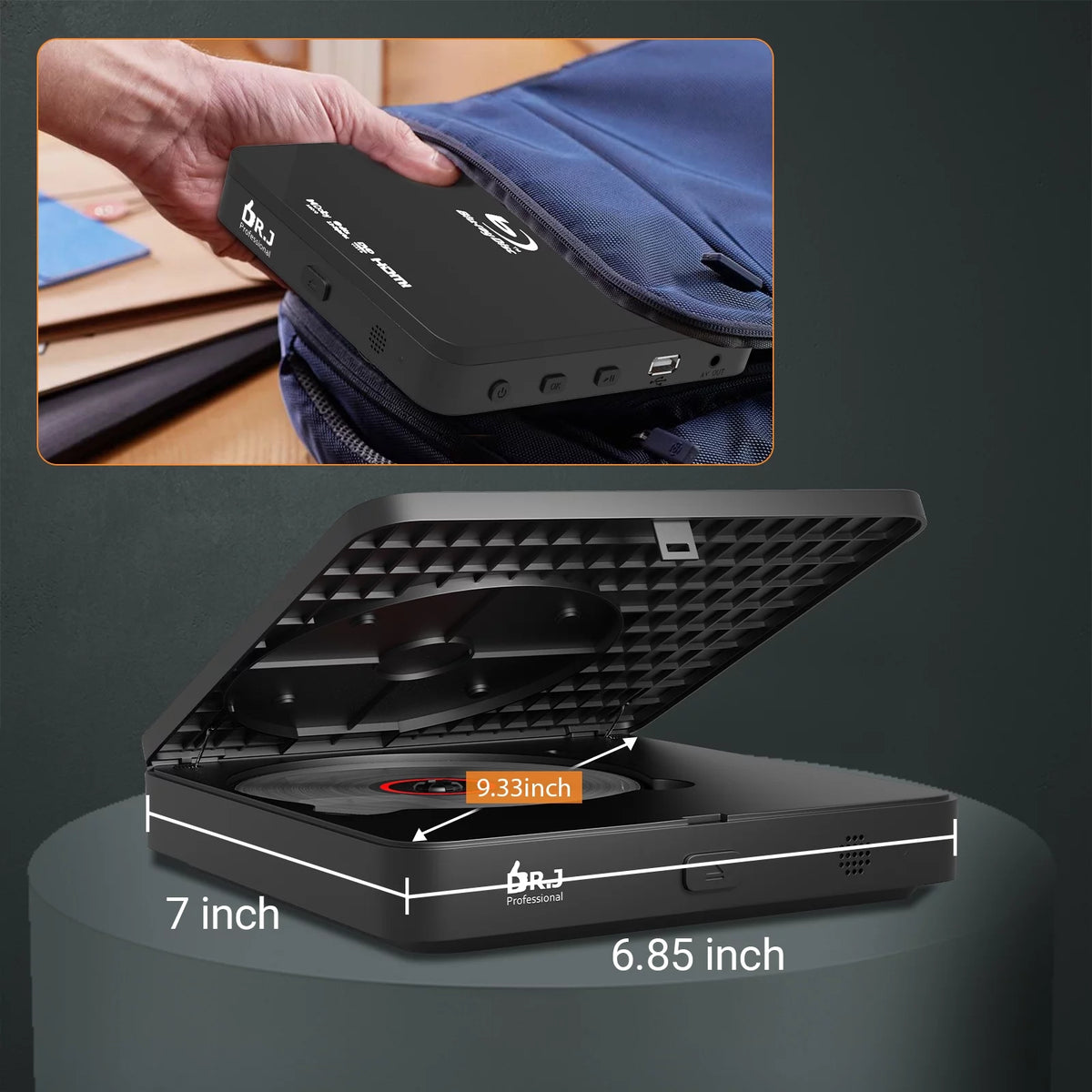 Blu Ray DVD Player with HDMI Portable 1080P T413949