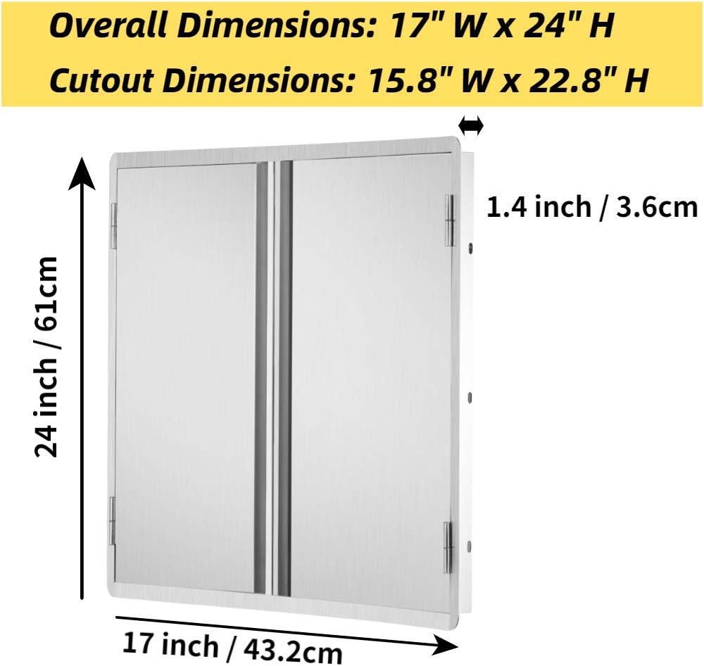 Stainless Steel Outdoor Kitchen Doors I20872