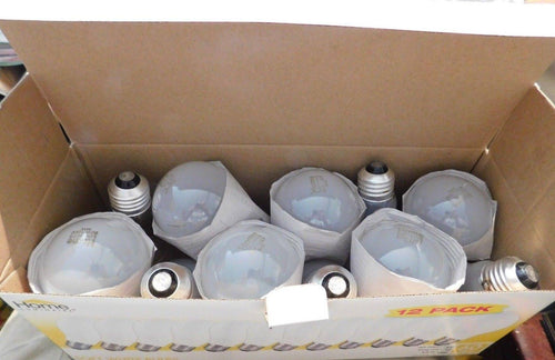 12 Pack 60 Watt Soft White A19 Incandescent Light Bulbs L637