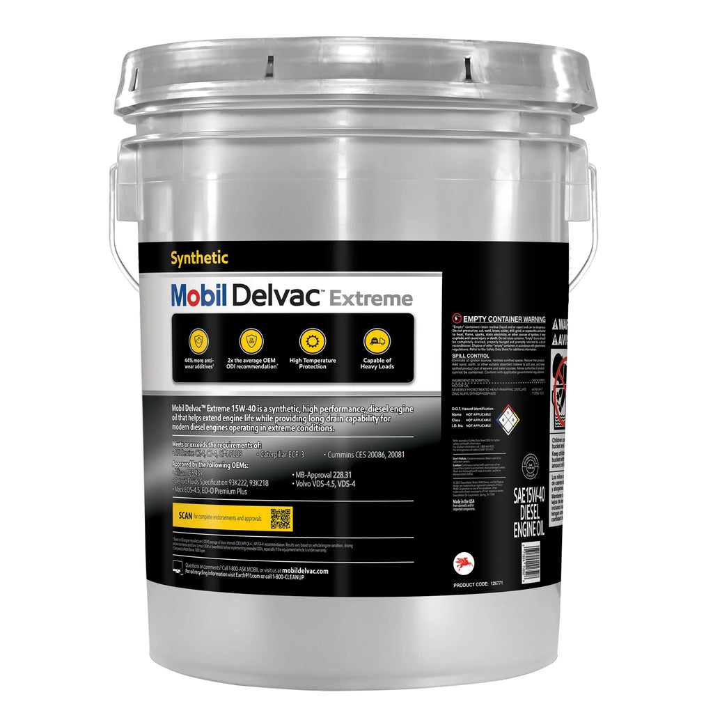 Heavy Duty Full Synthetic Diesel Engine Oil 15W-40, 5 Gallon C956
