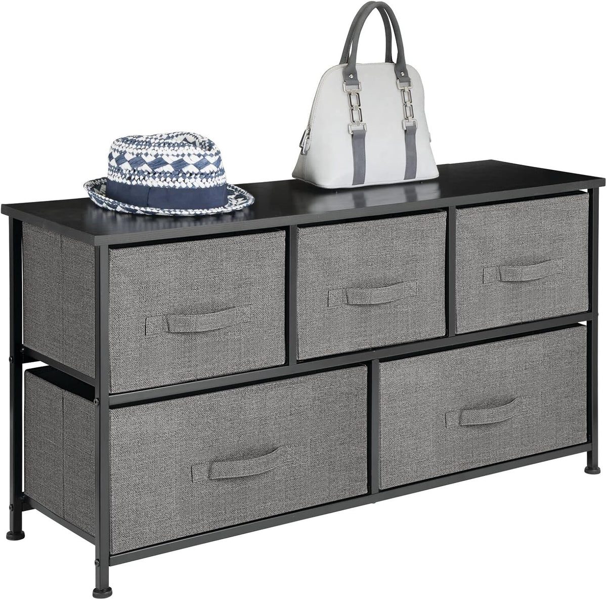 5 Drawer Fabric Storage Dresser V8007