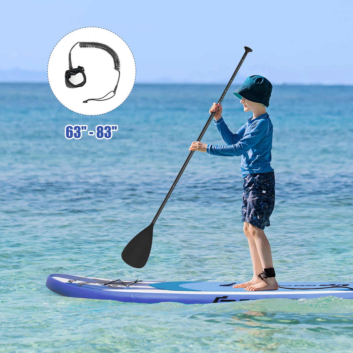 11' Inflatable Stand Up Paddle Board with Carry Bag J168647