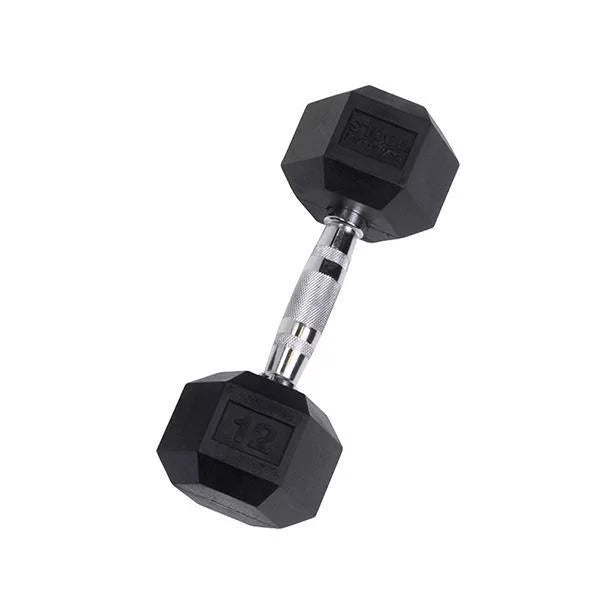 Rubber Hex Dumbbell 2.5-30 lb N94805