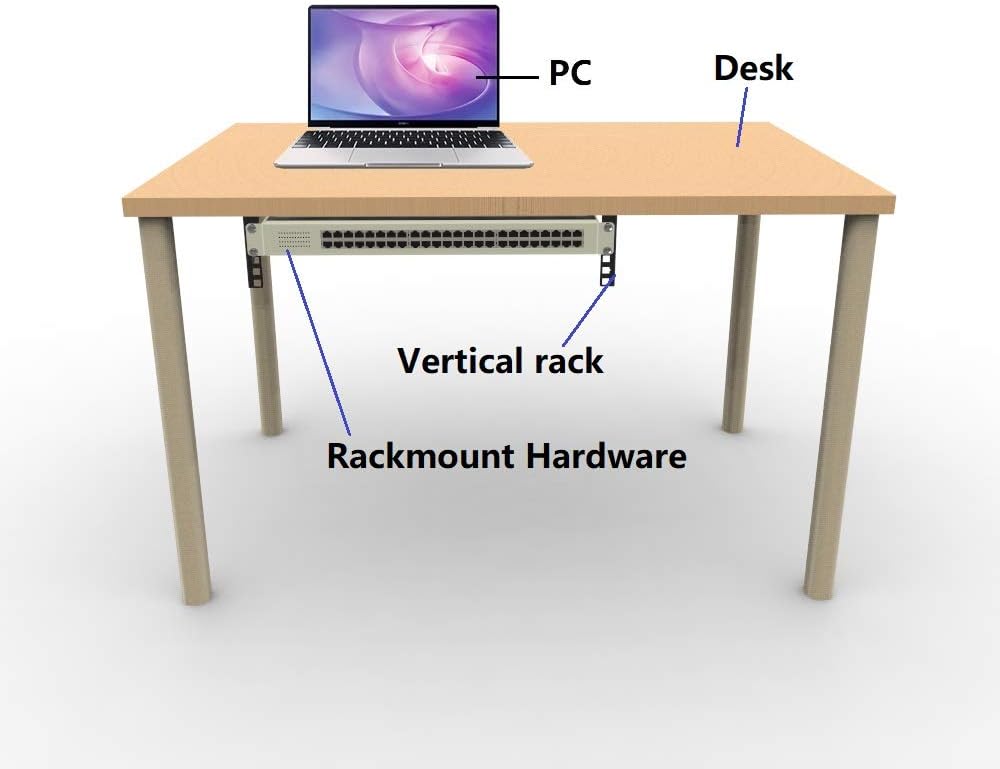 4U Cold Rolled Steel Wall Mountable Vertical Rack Pack of 2 W2960