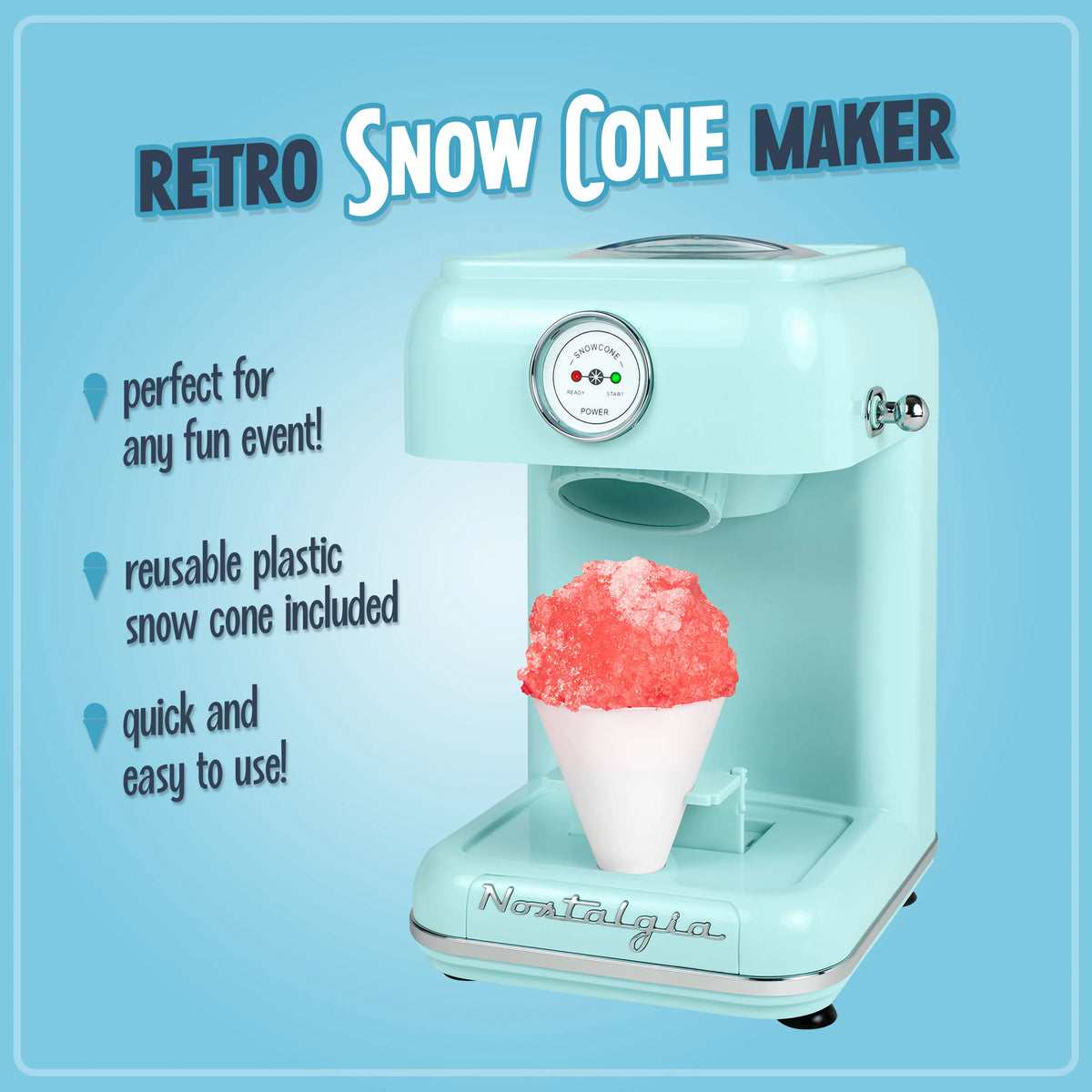 Single Countertop Snow Cone Maker W4053