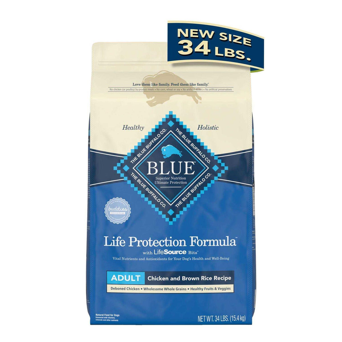 Natural Adult Dry Dog Food Chicken and Brown Rice U1995