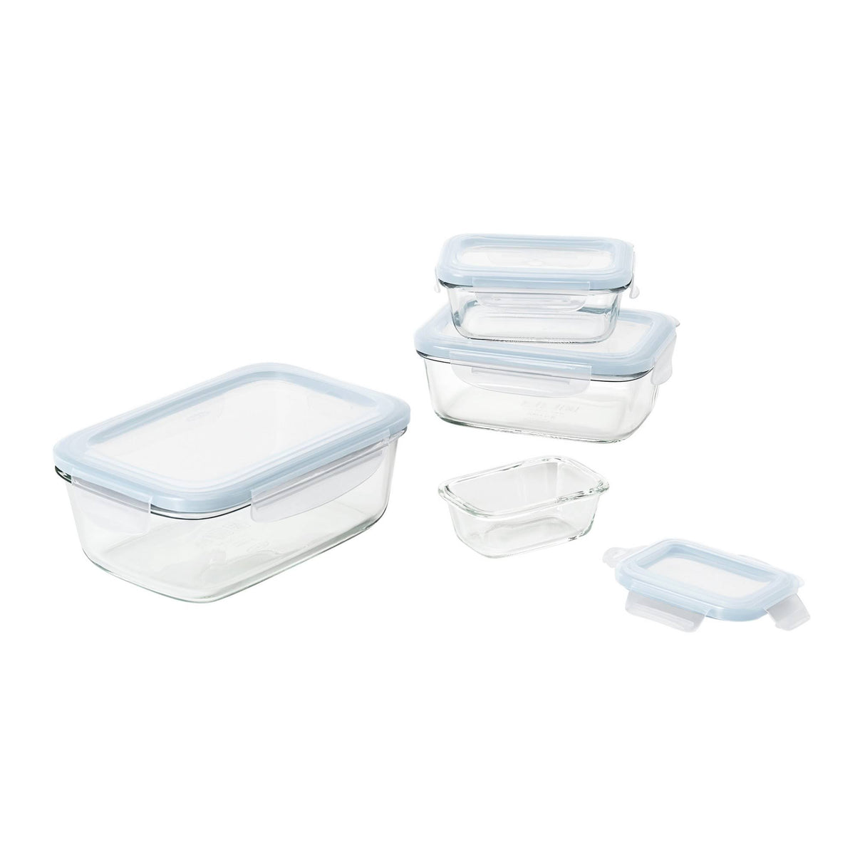 8pc Glass Food Storage Container Set Z848