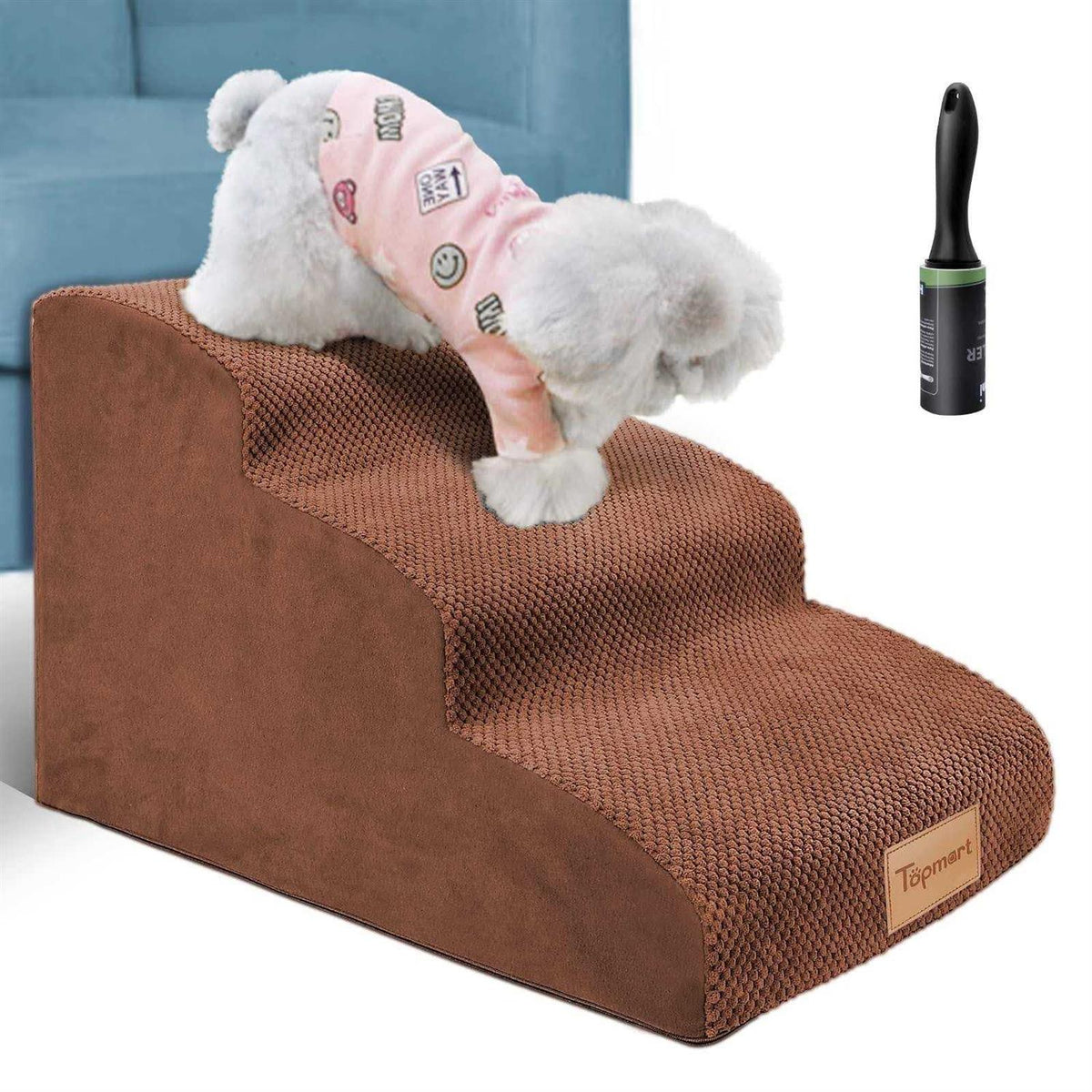 3 Tiers Non-Slip High Density Foam Dog Steps Z901