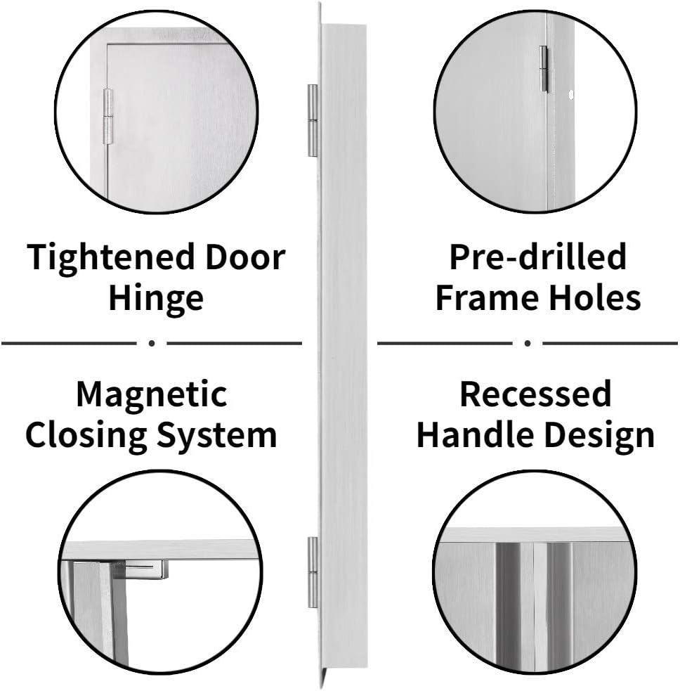 Stainless Steel Outdoor Kitchen Doors I20872