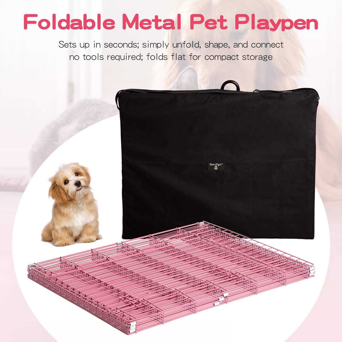 8 Panel Dog Playpen V708