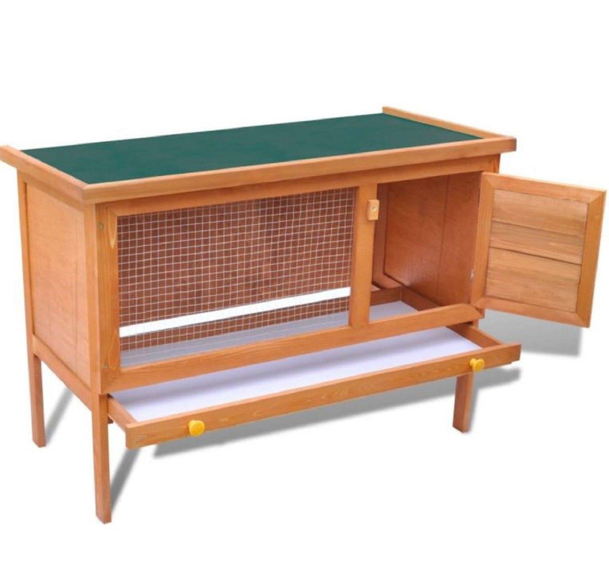 Wooden Rabbit Hutch Small Animal Cage Y7815