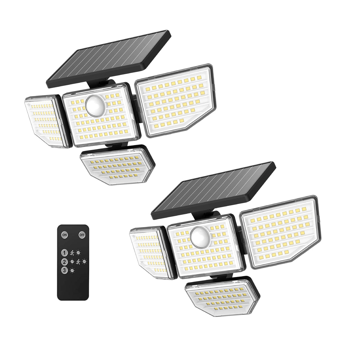 Adjustable Solar Motion LED Security Light 2-Pack P9775