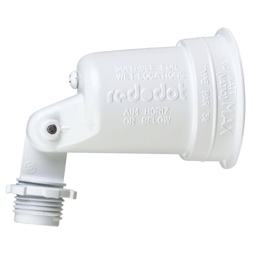 White Outdoor Weatherproof Spotlight with Gasket Case of 20 N3603