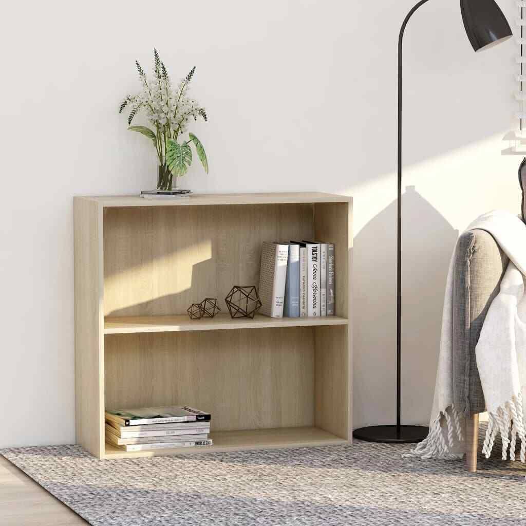 2-Tier Book Cabinet Sonoma Oak Chipboard J82247