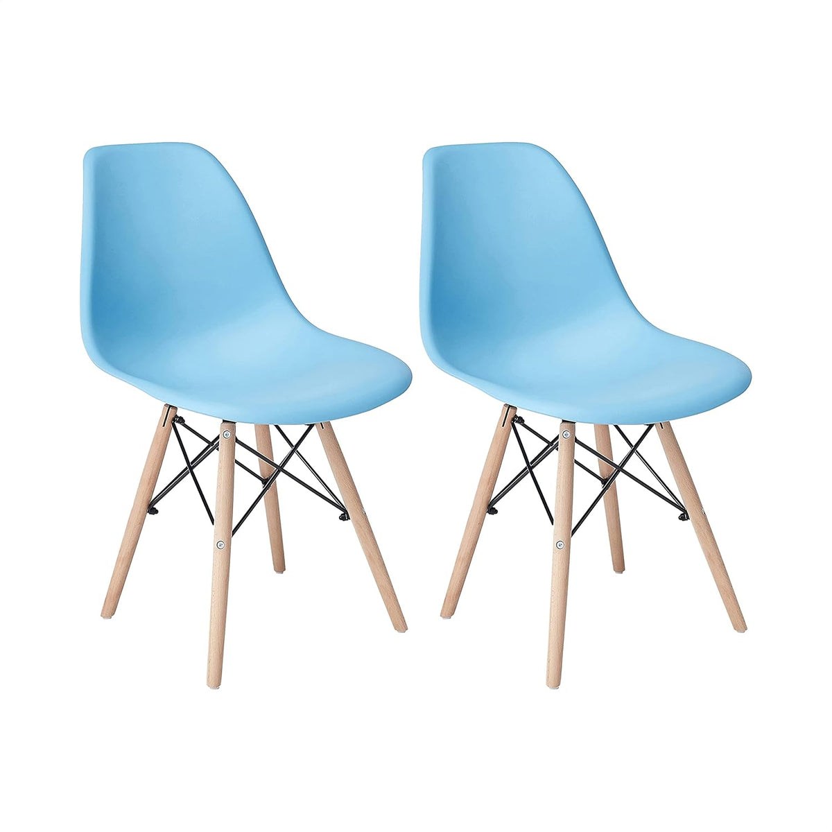 Black Plastic Shell Dining Chair Set of 1 X553
