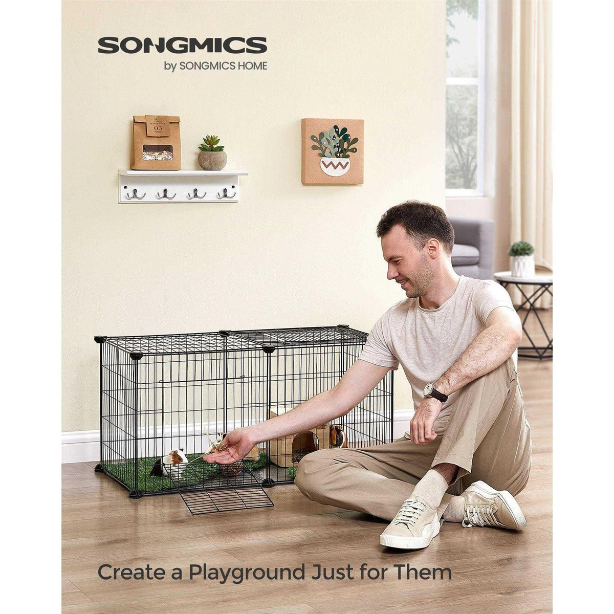 Small Animal Playpen with Top and Base H1364