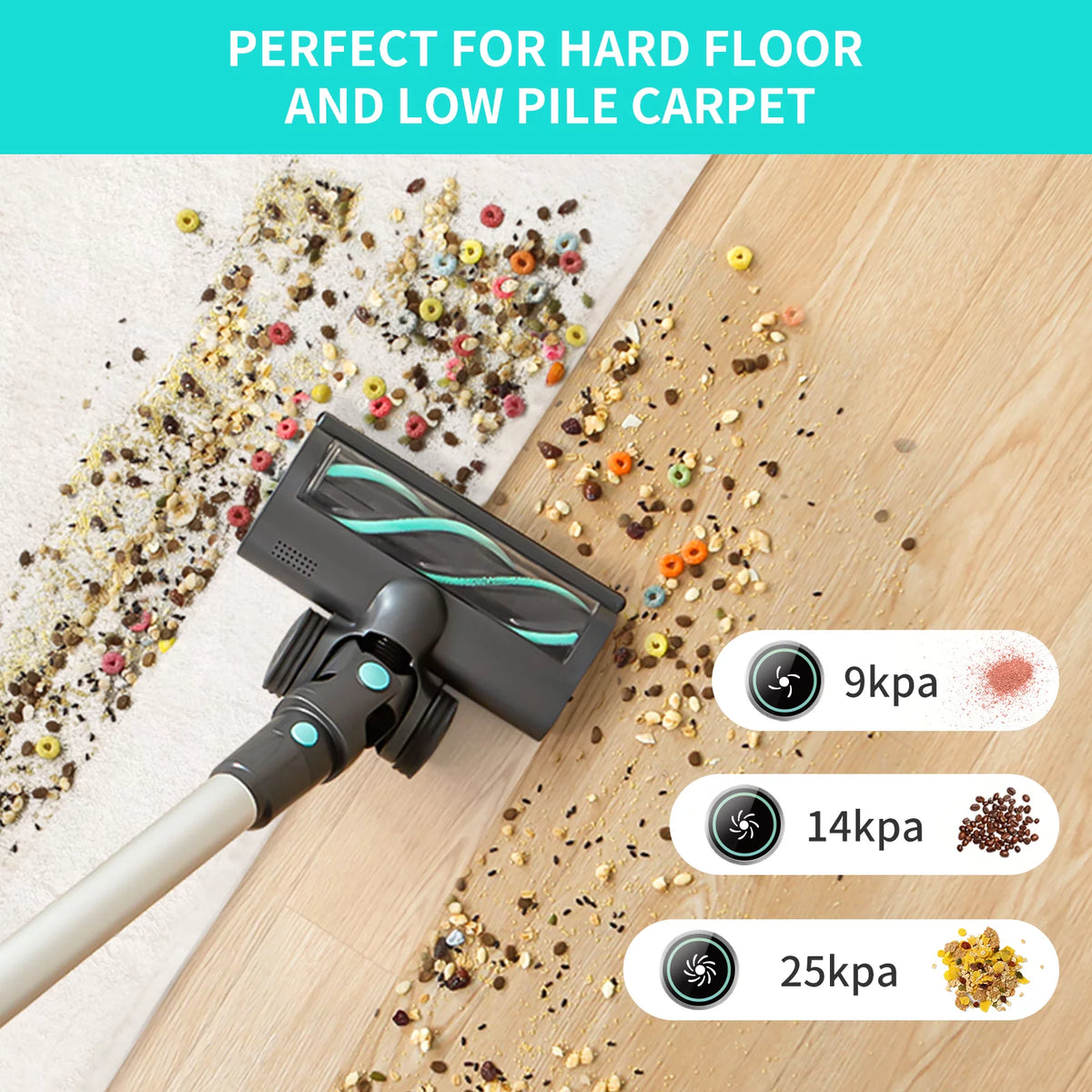 Cordless Stick Vacuum Cleaner 26Kpa 6-in-1 E21409