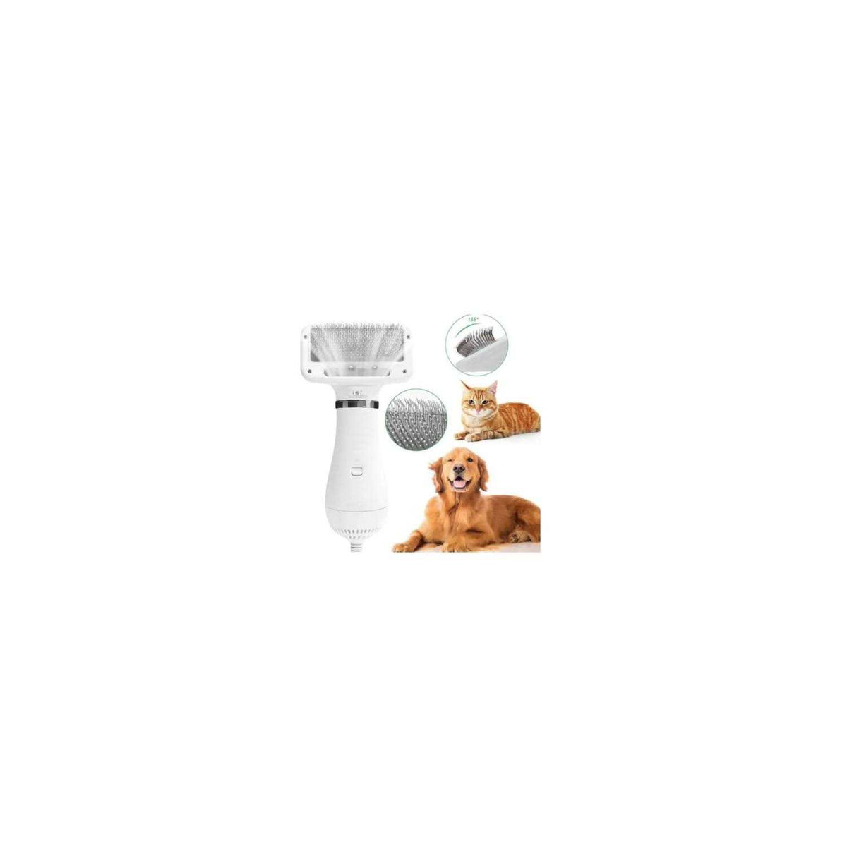 2 in 1 Pet Grooming Hair Dryer with Slicker Brush M806
