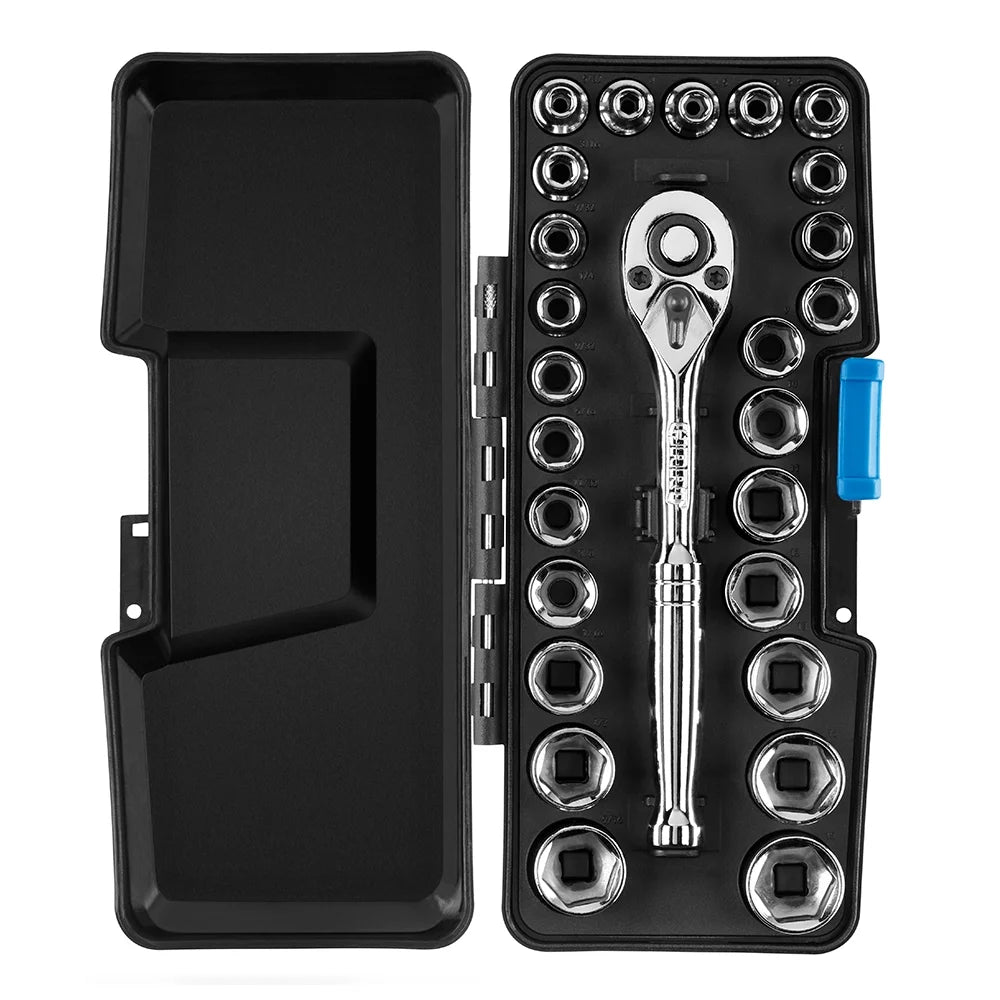 26-Piece 1/4-Inch Drive Mechanics Tool Set E634