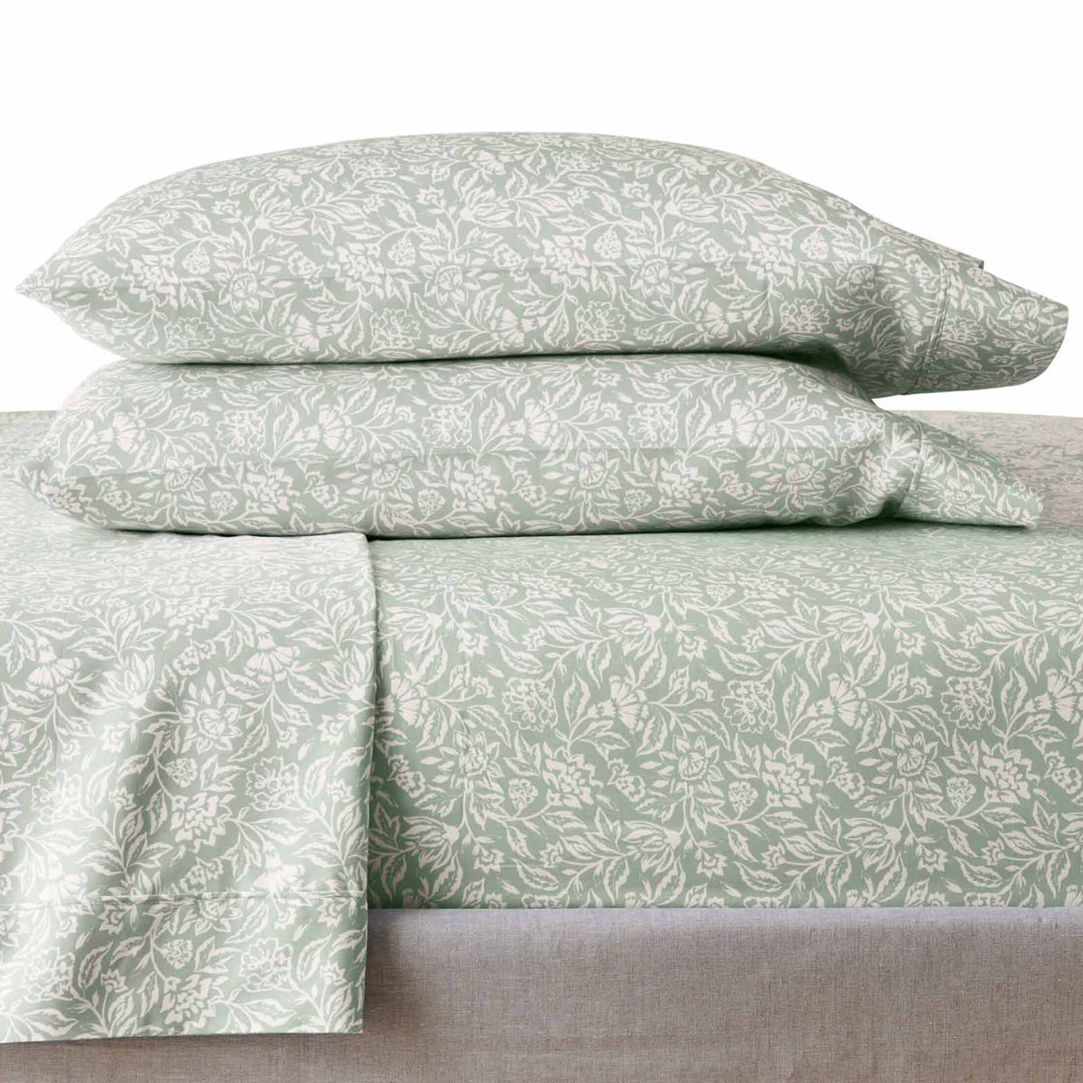 100% Cotton Sateen 300 Thread Count Queen Sheet Set D414357