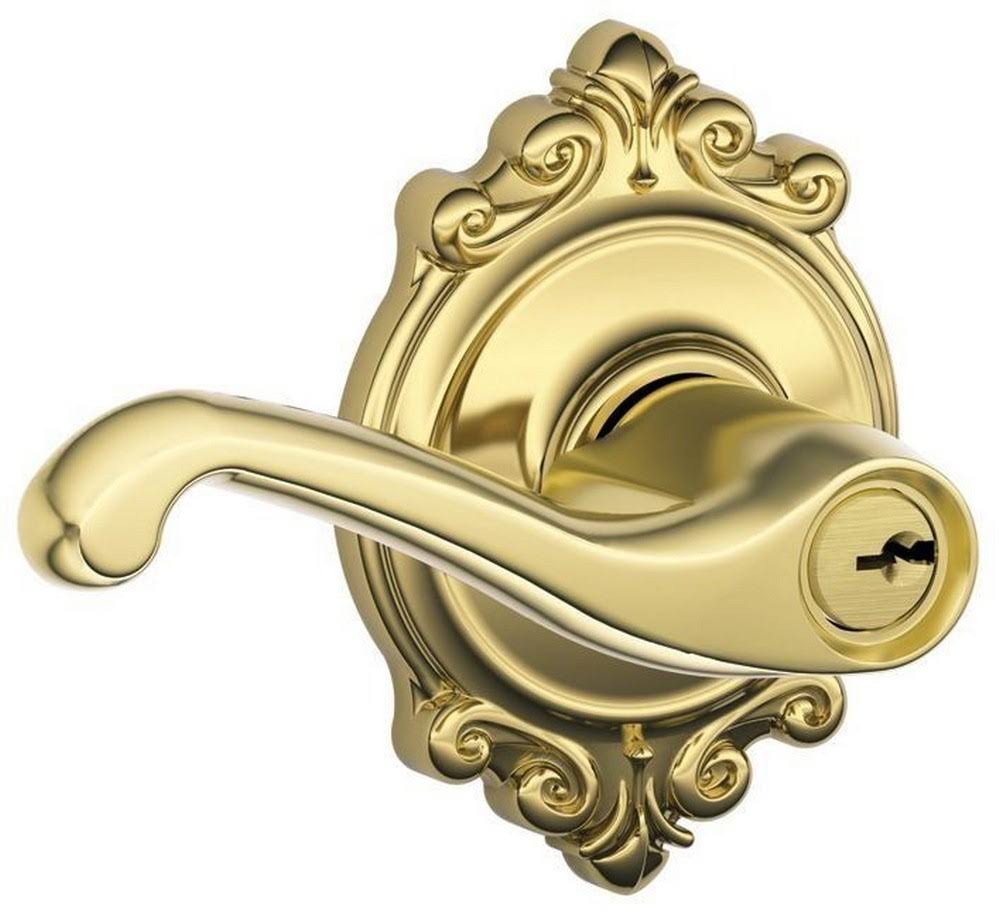 Bright Brass Keyed Entry Lock I68638