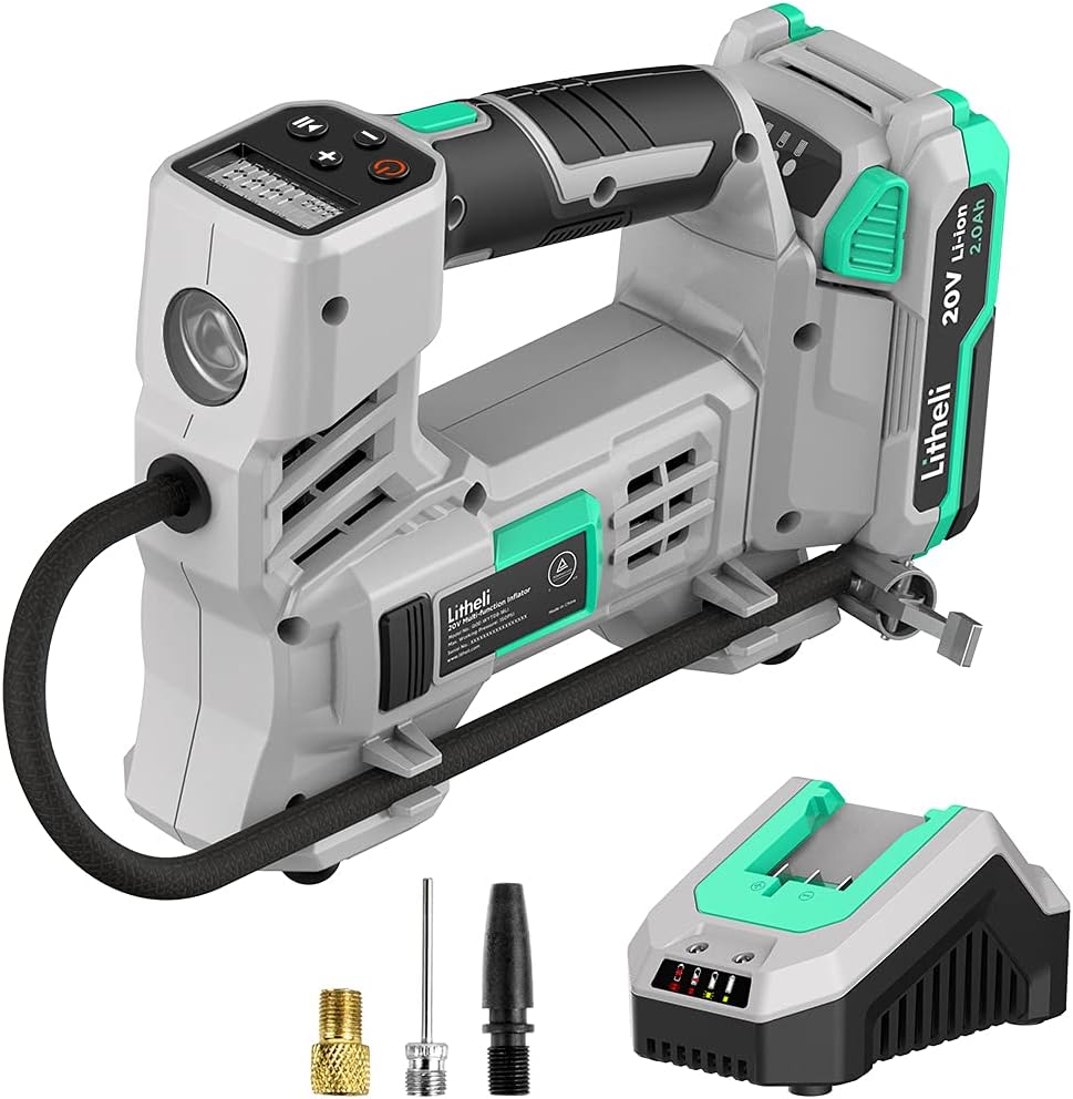 20V Cordless Air Compressor 150 PSI with Battery & Charger E2221