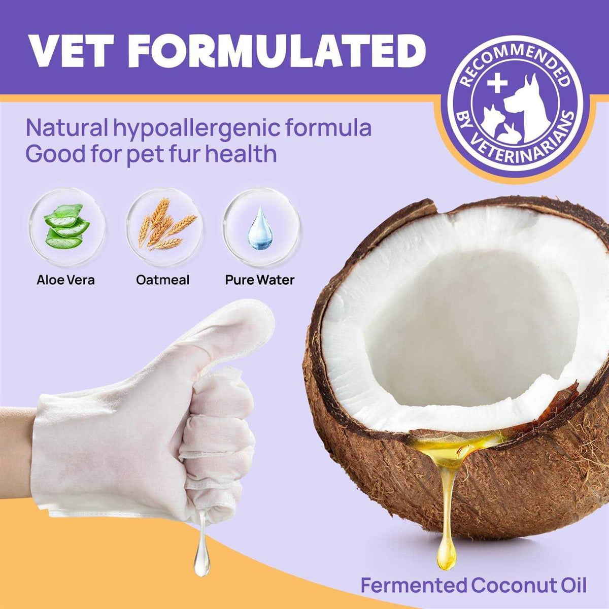 Pet Cleaning Deodorizing Bathing Wipes V15113