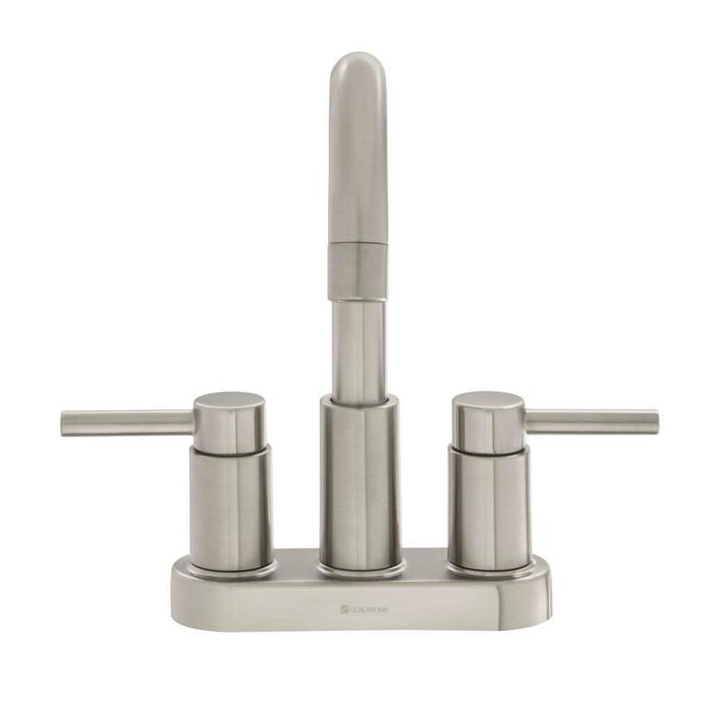 2-Handle High-Arc Bathroom Faucet in Brushed Nickel U3997