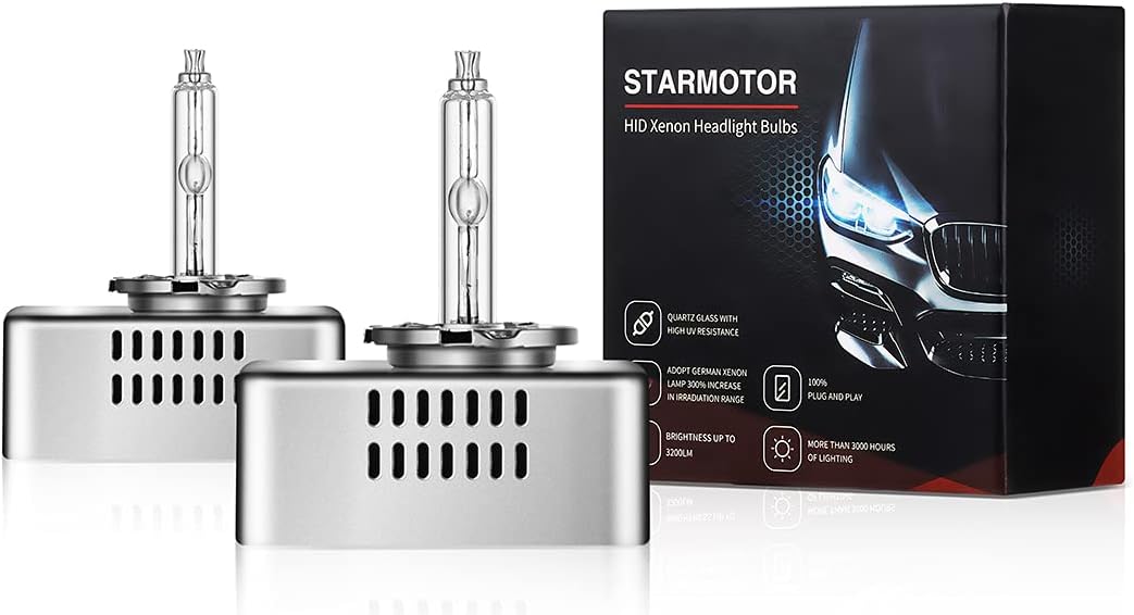 Xenon Headlight Bulbs 25W 6000K Diamond White 12V Pack of 2 X73440