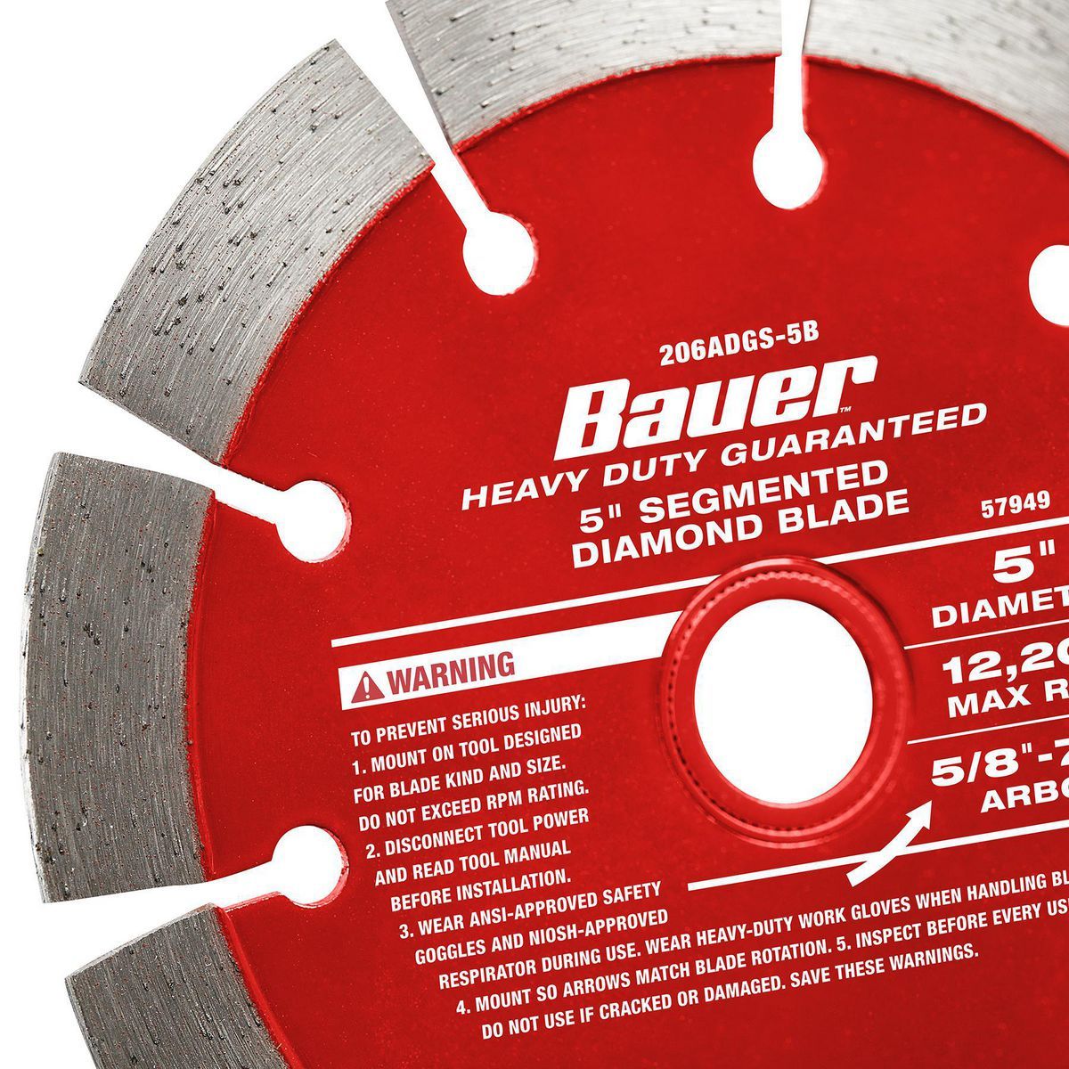 5 in. Segmented Rim Diamond Saw Blade H8910
