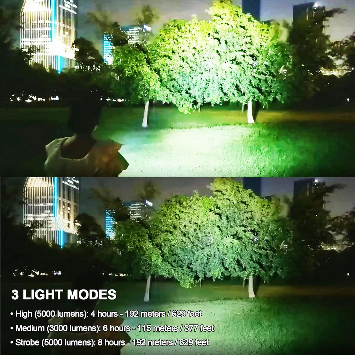 Rechargeable Zoomable Flashlight T88705