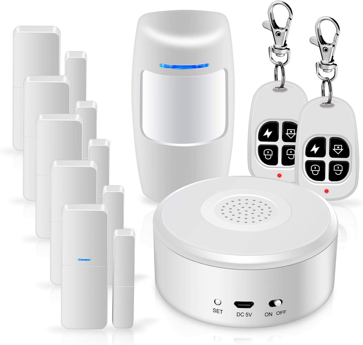 WiFi Alarm System 9 Pieces-Kit Wireless P839085