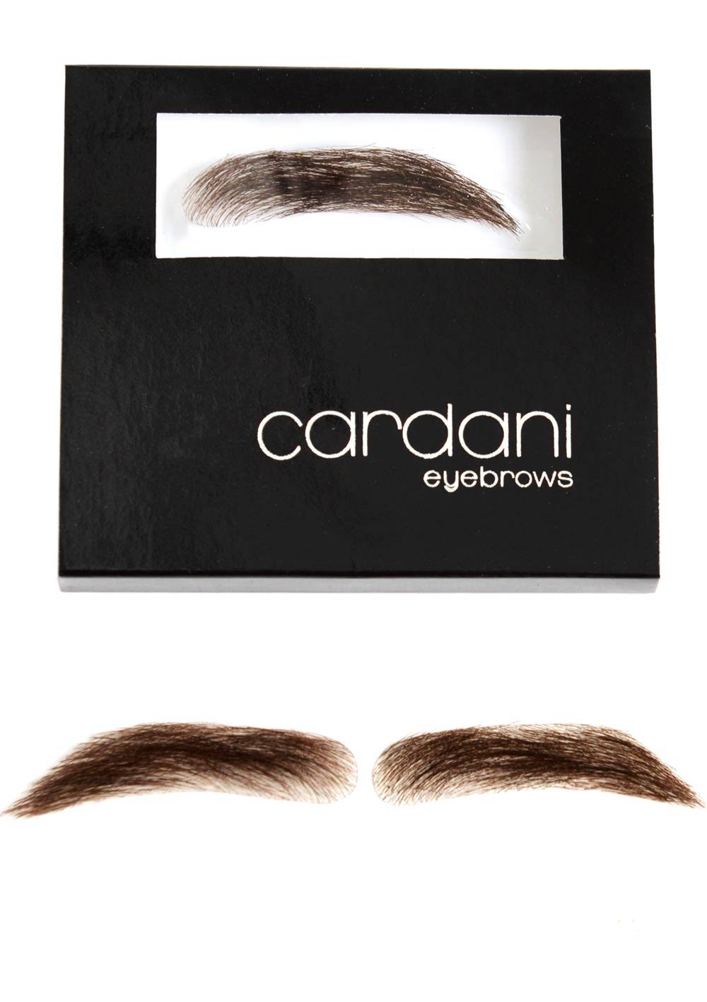 Fake Eyebrows Human Hair Stick on Brownish Black R17048