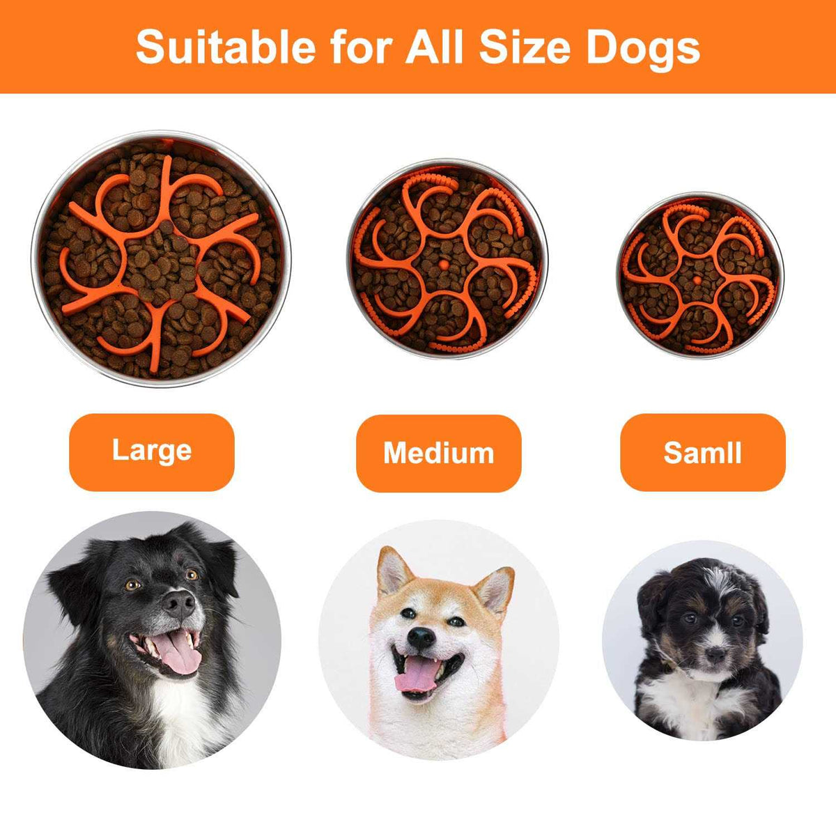 Silicone Spiral Slow Feeder Dog Bowl D476089
