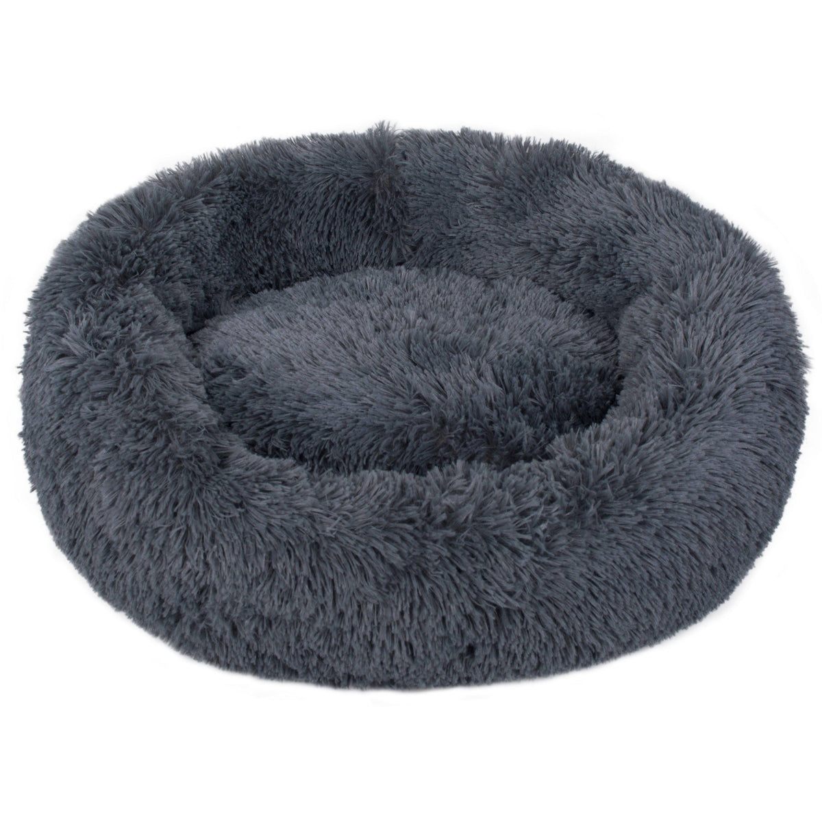 Dark Grey Round Donut Pet Bed H91027