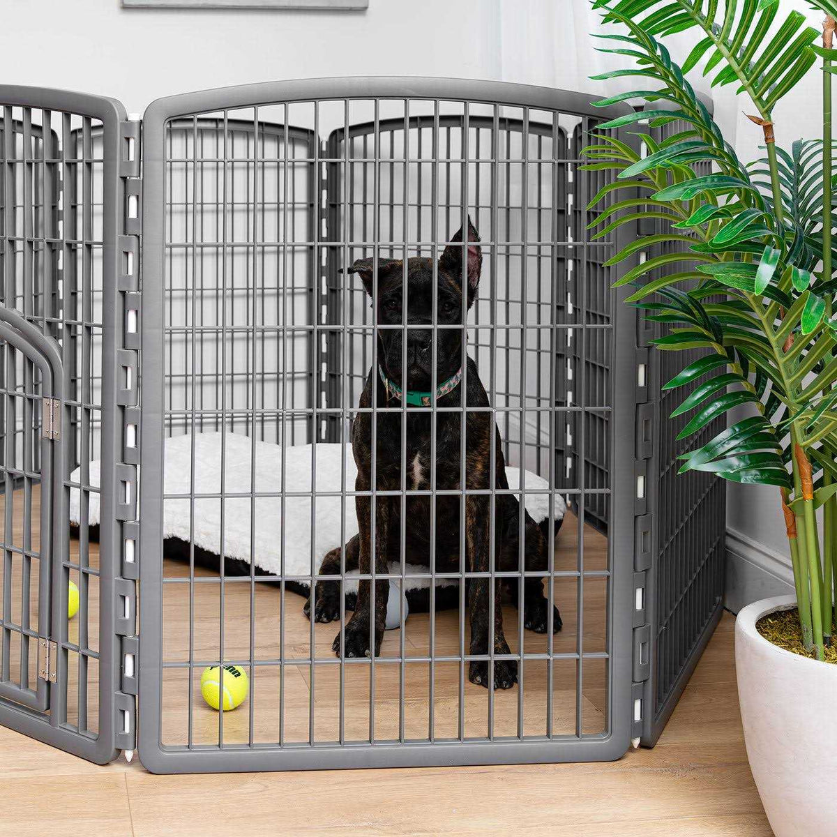 8-Panel Pet Playpen with Door V576124